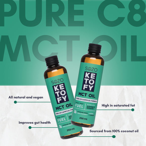 Ketofy MCT Oil - Pure C8 Brain Octane