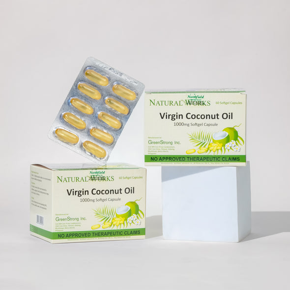 VCO Virgin Coconut Oil Softgel Capsules - 1000mg | 60 Capsules